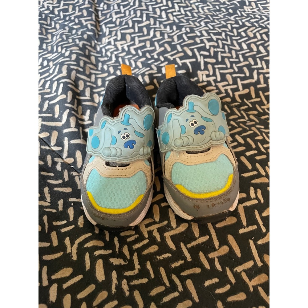 Blues Clues & You Toddler Sneakers Size 5 Blue Paw Print Athletic Shoes